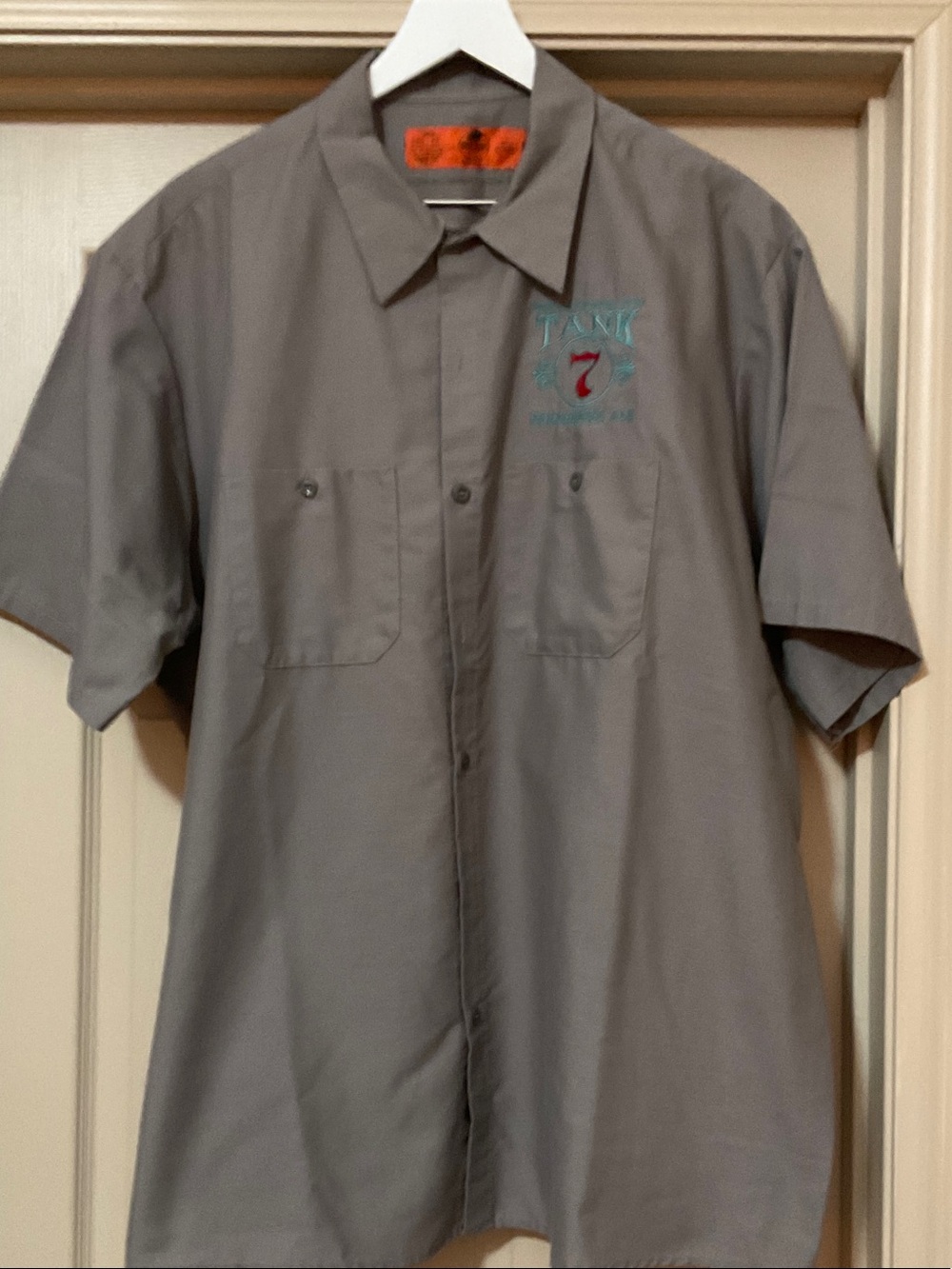 Boulevard Tank 7 Beer, Short-Sleeve Button-Down Work Shirt (Men’s 2XL)